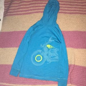 boys long sleeved shirt with hood